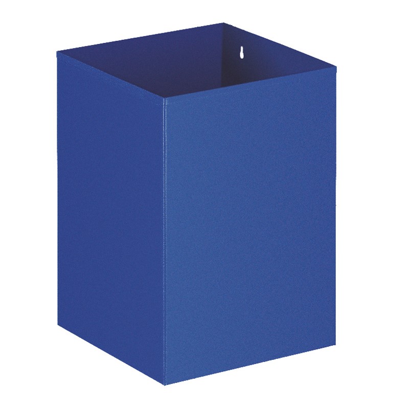 Viereckiger Papierkorb Blau