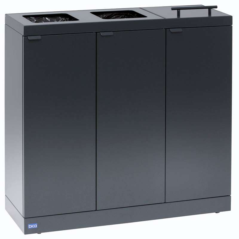 Bica 887 Wertstoff-Sortieranlage Anthrazit 3x45 Liter