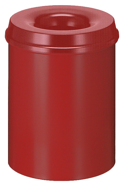 Selbstlöschender Papierkorb Rot 15 Liter