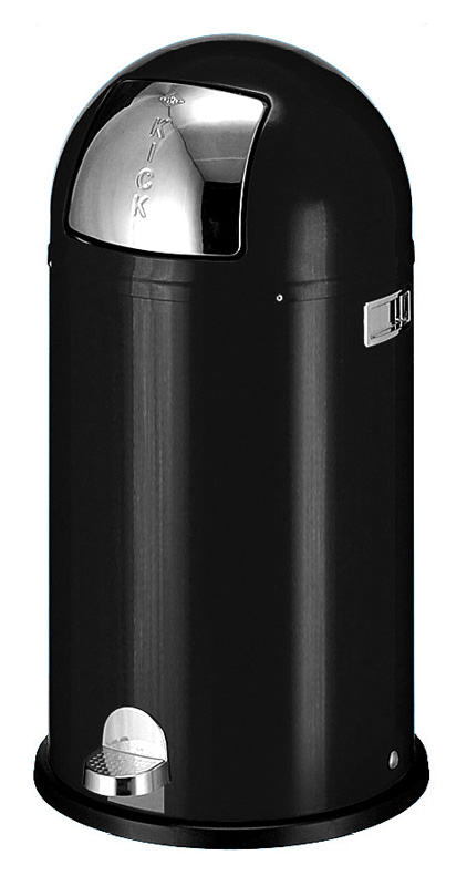 Abfallbehälter Kickboy (Wesco) Schwarz 40 Liter
