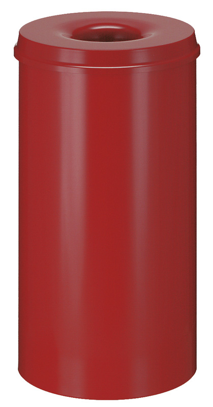 Selbstlöschender Papierkorb Rot 50 Liter