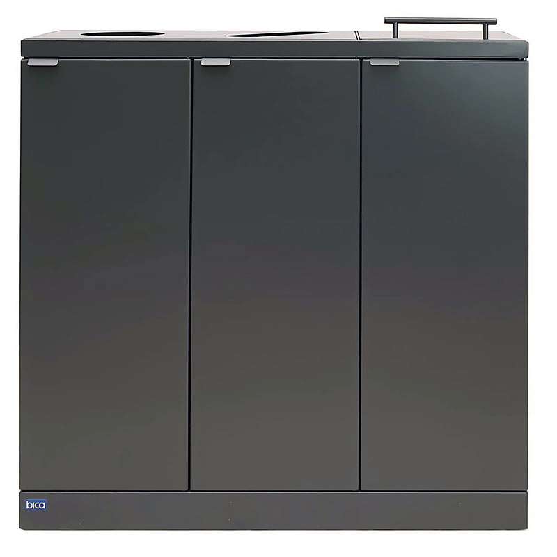 Bica 875 Wertstoff-Sortieranlage Anthrazit 3x65 Liter