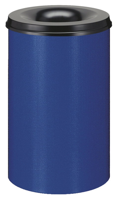 Selbstlöschender Papierkorb 110 Liter blau