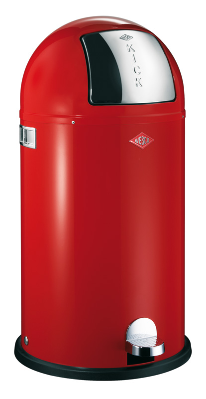 Abfallbehälter Kickboy (Wesco) Rot 40 Liter