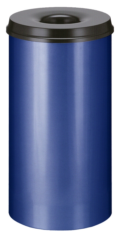 Selbstlöschender Papierkorb blau 50 Liter