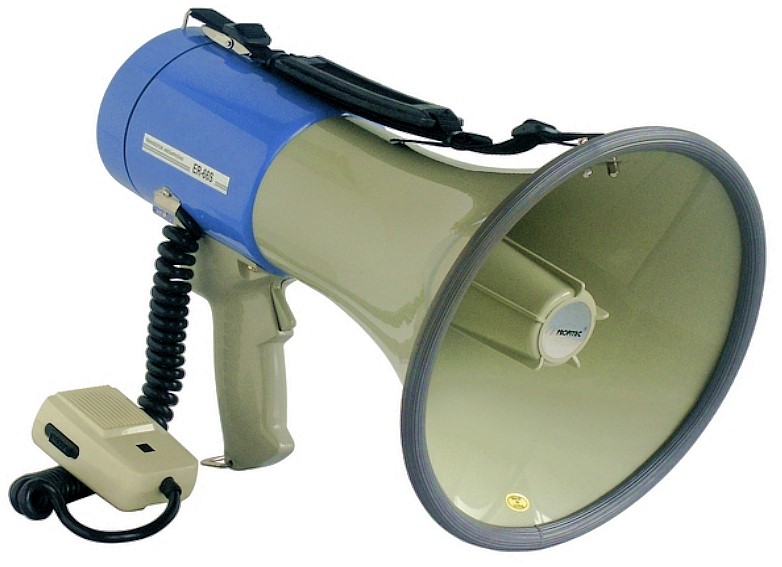Schultermegaphon ER 66 S mit Sirenensignal