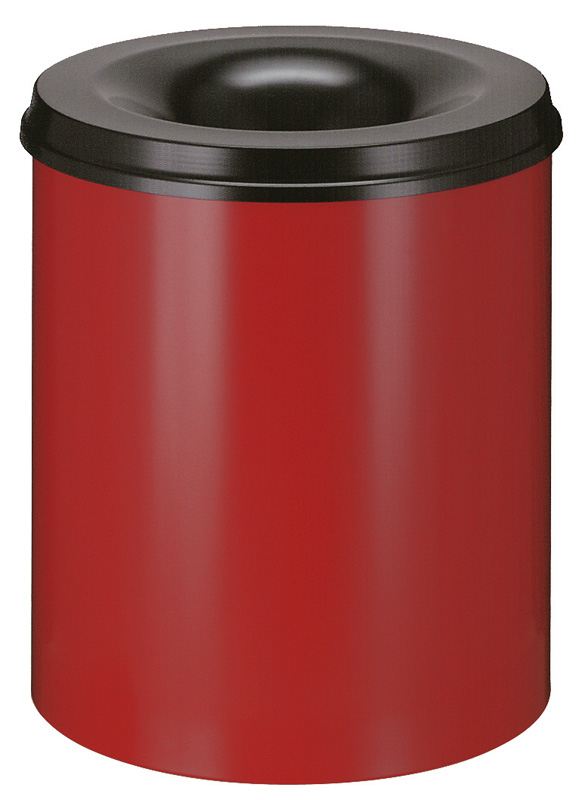 Selbstlöschender Papierkorb Rot 80 Liter