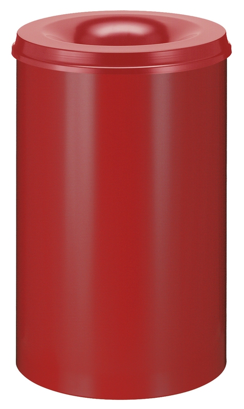 Selbstlöschender Papierkorb 110 Liter Rot