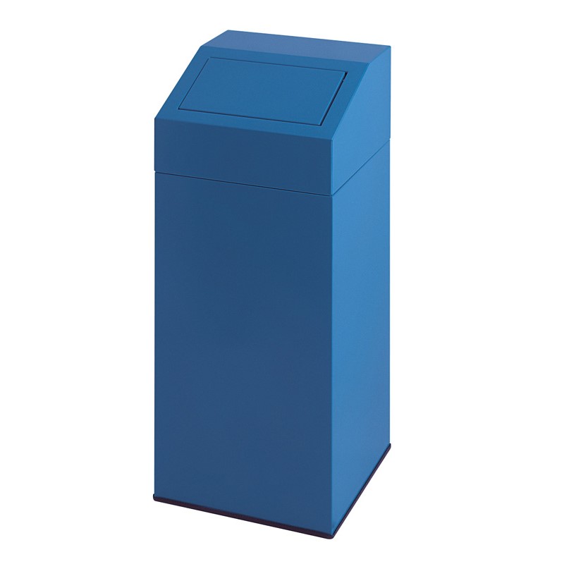Abfallbehälter feuerfest 45 Liter blau
