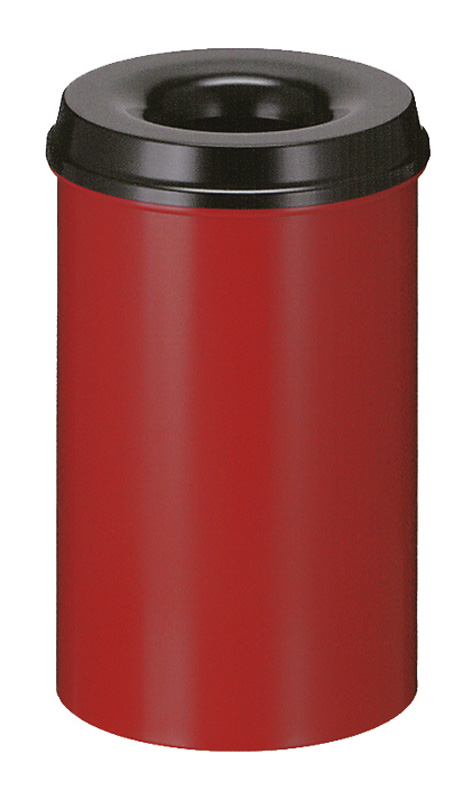 Selbstlöschender Papierkorb Rot 20 Liter