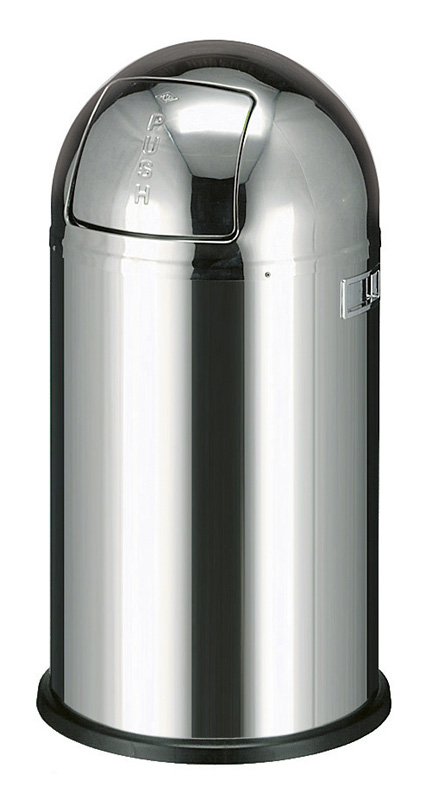 Abfallbehälter Pushboy (Wesco) Edelstahl 50 Liter
