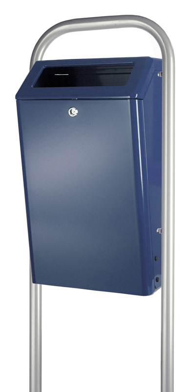 Abfallbehälter aus Aluminium Blau Abfallbehälter aus Aluminium Blau