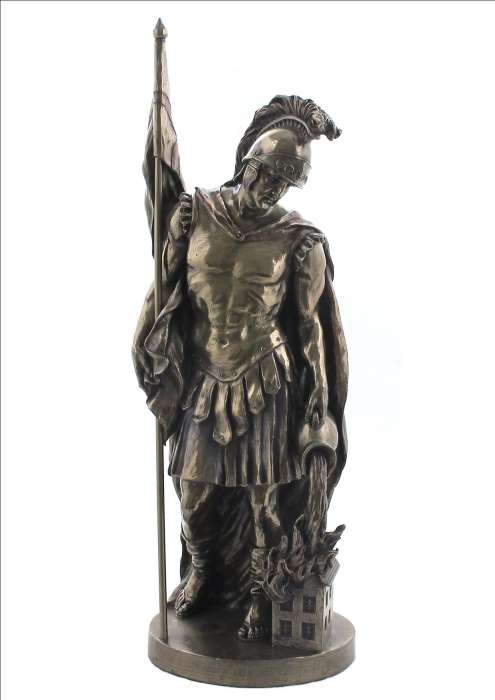 Florian-Figur bronziert