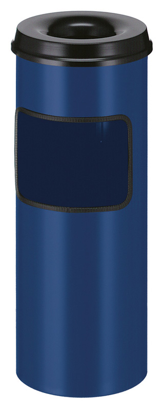 Ascher-Papierkorb 30 Liter blau