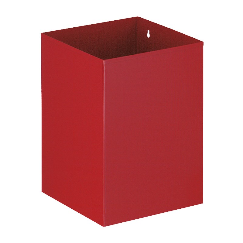 Viereckiger Papierkorb Rot