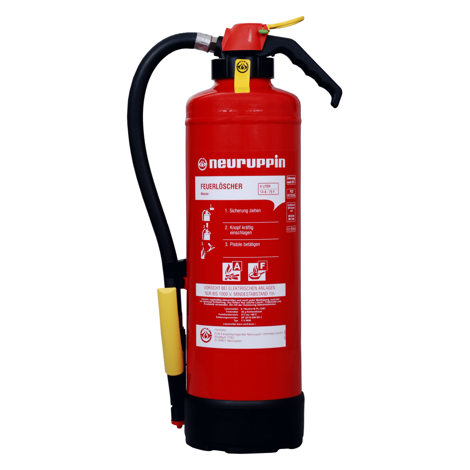 Fettbrand Auflade-Feuerlöscher NEU F 6 SKM